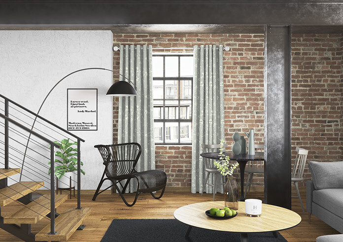 Etched Vine, Feather - Made to Measure Curtains - Image 5